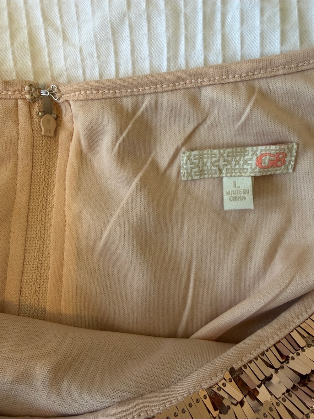 Gianni Bini Rose Gold Sequin Mini Skirt - Picture 4 of 4